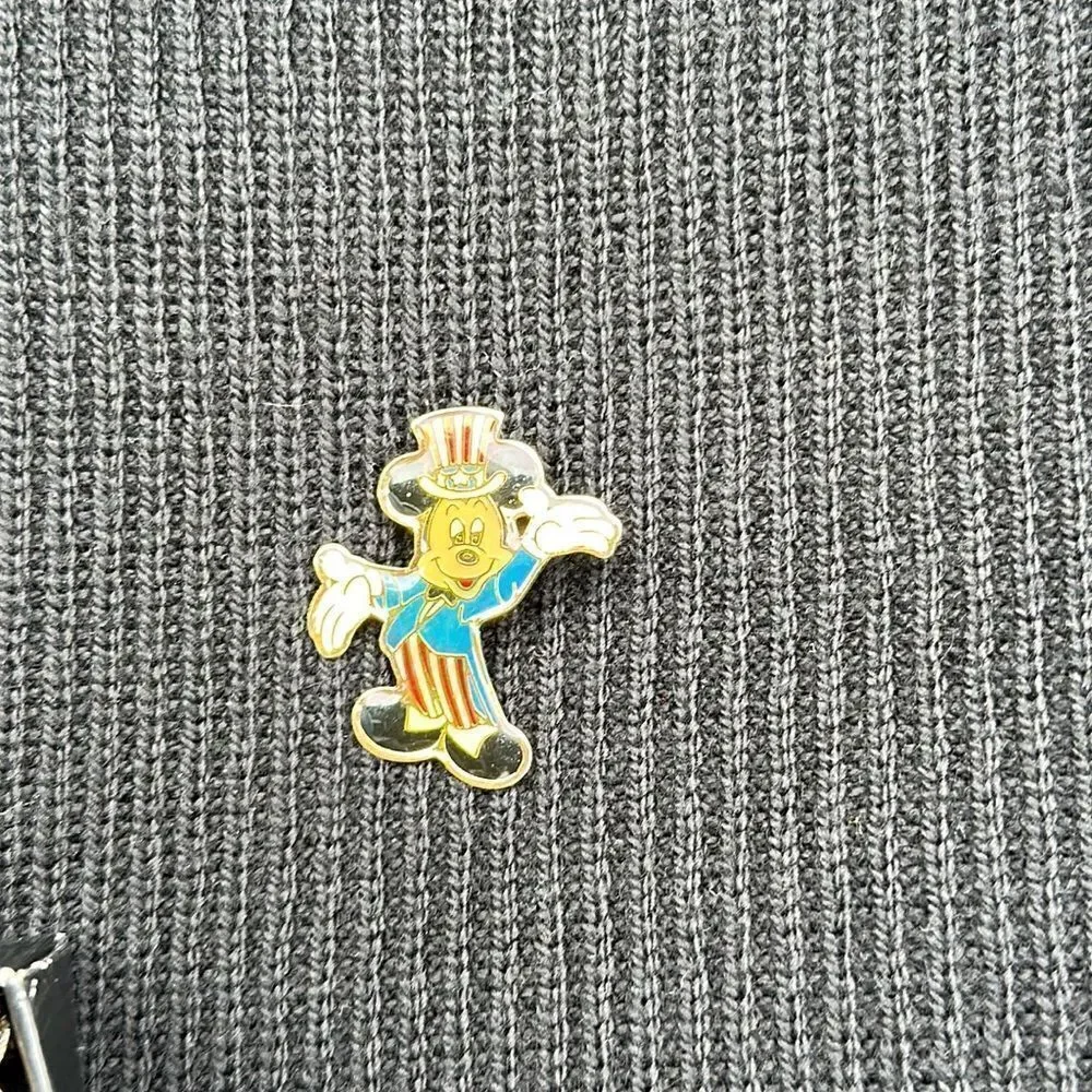 Vintage 1989 Eastman Kodak Mickey Mouse As Uncle Sam Enamel Lapel Pin